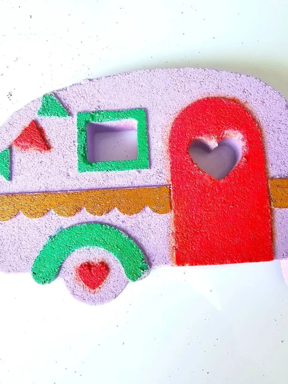 Handmade Camper Bath BombXL Butterfly Garden Scent RV Camping Spa Gift Self Care